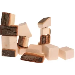 Grimm's Bouwblokken Met Boomschors - 15st