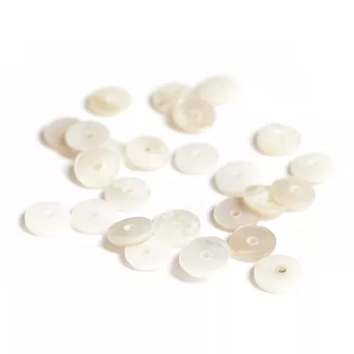 La Petite épicerie Kralendoosje Met 20 Heishi Kralen - 6 Mm - Parelmoer - Afbeelding 5