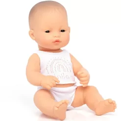 Miniland Babypop Aziatisch Met Ondergoed - Meisje - 32 Cm