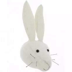 Fiona Walker Dierenkop Wit Konijn - Mini