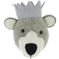 Fiona Walker Dierenkop Baby Beer Met Kroon - Mini