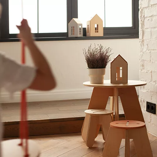 Babai Toys Magnetisch Poppenhuis - Terracotta - M - Afbeelding 8