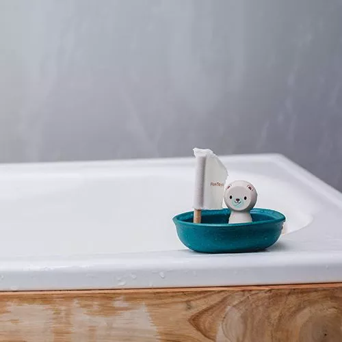 Plan Toys Badspeelgoed Zeilbootje En Ijsbeertje - Afbeelding 6