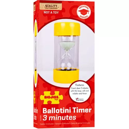 Bigjigs Ballotini Zandloper 3 Minuten - Afbeelding 3