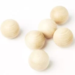 Grapat Houten Ballen - Naturel (6st)
