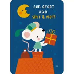 By Bora Ansichtkaart - Een Groet Van Sint & Piet - Muis