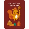 By Bora Ansichtkaart - Een Groet Van Sint & Piet - Eekhoorn