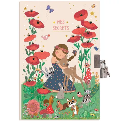 Cartes D'art Dagboek Met Slot - Bosdieren