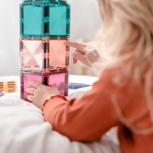 Connetix Magnetische Tegels Pastel - Square Pack - 40st - Afbeelding 3