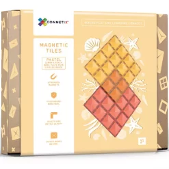 Connetix Uitbreidingsset Bodemplaten - Lemon-peach - 2st