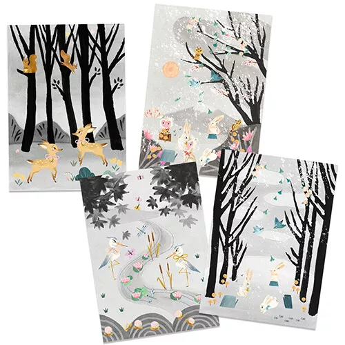 Djeco Schilderset Gewassen Inkt Met Stickers - Afbeelding 3