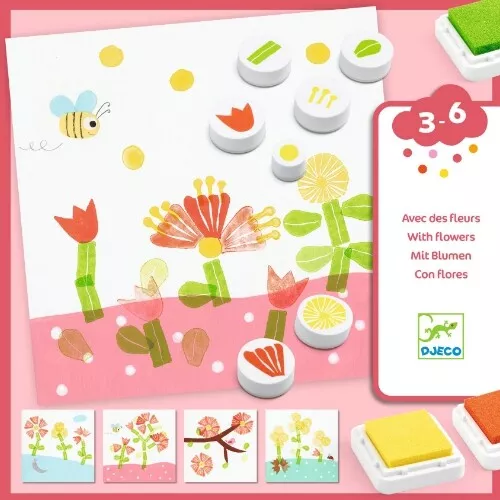 Djeco Stempels En Stempelkaarten Bloemen