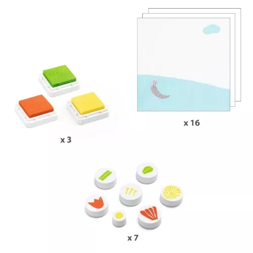 Djeco Stempels En Stempelkaarten Bloemen - Afbeelding 2