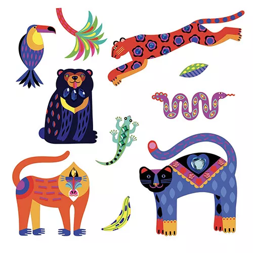 Djeco Stickers Exotico - 30st - Afbeelding 2