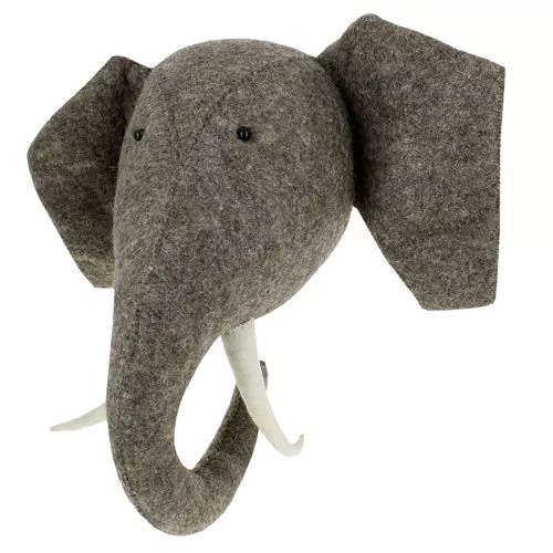 Fiona Walker Dierenkop Olifant Met Slagtanden - 47 Cm - Afbeelding 4