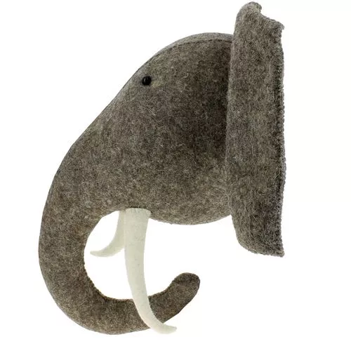 Fiona Walker Dierenkop Olifant Met Slagtanden - 47 Cm - Afbeelding 2