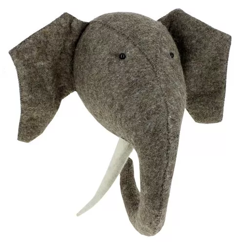 Fiona Walker Dierenkop Olifant Met Slagtanden - 47 Cm - Afbeelding 3