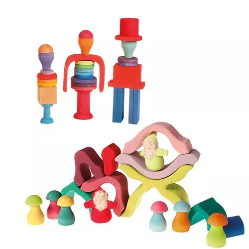 Grimm's Sorteerspelletje Paddenstoelen Pastel - Afbeelding 3