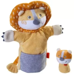 Haba Handpop Leeuw Met Baby