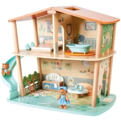 Hape Poppenhuis Met Inrichting En Tijgerfamilie