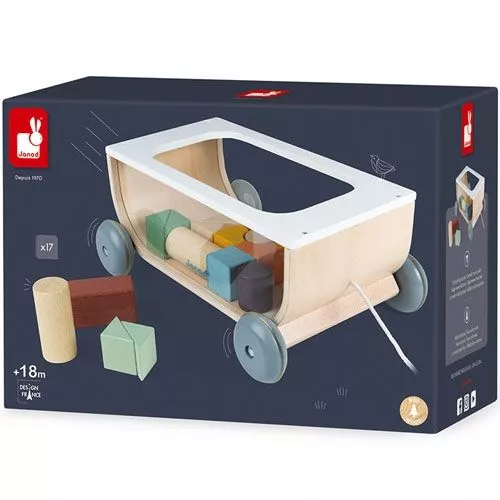 Janod Blokkenkar Trekfiguur Sweet Cocoon - Afbeelding 5