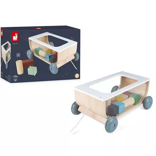 Janod Blokkenkar Trekfiguur Sweet Cocoon - Afbeelding 6