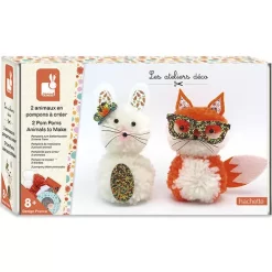 Janod Knutselset Pompons Vos En Haas