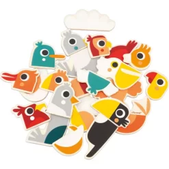 Janod Magneten Mix&match Vogels - 24st