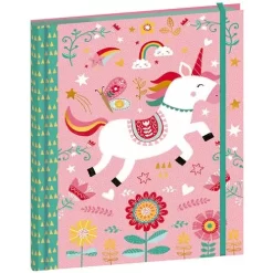 Janod A5 Notitieboek Eenhoorn Met Elastiek
