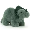 Jellycat Knuffeldino Fossilly Triceratops - S - 10 Cm