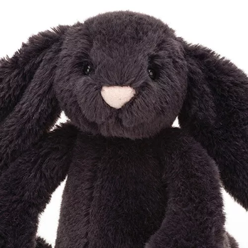 Jellycat Knuffelkonijn Bashful Inky Bunny - S - 18 Cm - Afbeelding 2