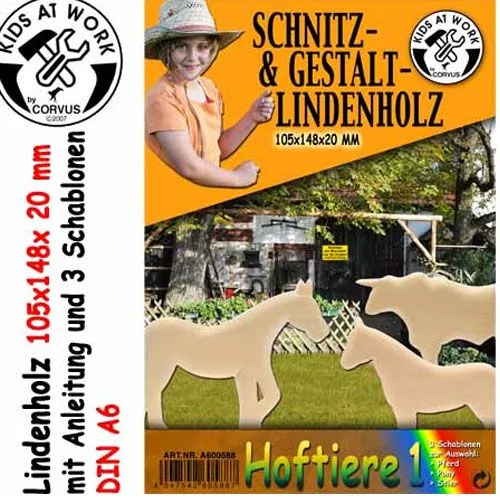 Kids At Work Kleine Plank Met 3 Sjablonen - Boerderij