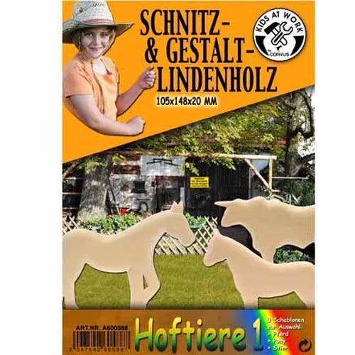 Kids At Work Kleine Plank Met 3 Sjablonen - Boerderij - Afbeelding 2