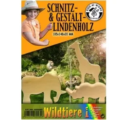 Kids At Work Kleine Plank Met 3 Sjablonen - Safari 1