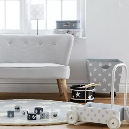 Kids Concept Loopwagen Wit-grijs - Afbeelding 2