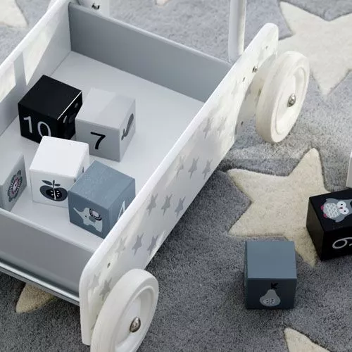 Kids Concept Loopwagen Wit-grijs - Afbeelding 3