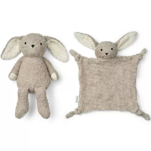 Liewood Babyspeelgoed Geschenkdoos Ted - Rabbit Pale Grey - Afbeelding 2