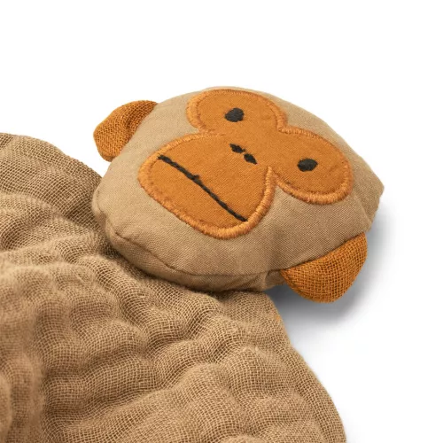 Liewood Knuffeldoek Amaya Monkey - Oat - Afbeelding 2