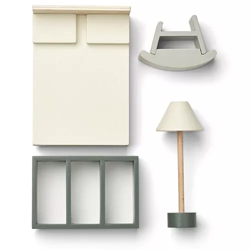 Liewood Poppenhuisslaapkamer Amanda - Hunter Green Mix - Afbeelding 2