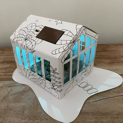 Litogami Bouwpakketje Plantenkas Met Zonnepaneel - Afbeelding 2