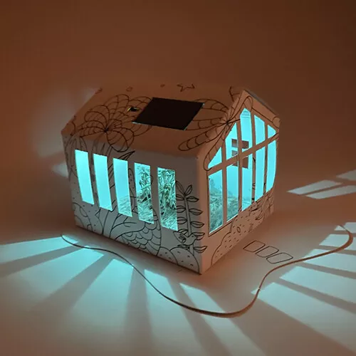 Litogami Bouwpakketje Plantenkas Met Zonnepaneel - Afbeelding 3