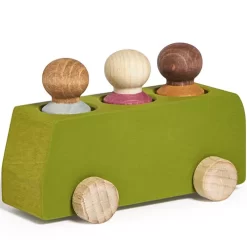 Lubulona Bus Met Poppetjes - Groen