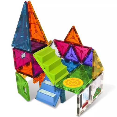 Magna-tiles Magnetische Tegels Clear Colors - House - 28st - Afbeelding 4
