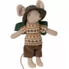 Maileg Knuffelmuis Grote Broer - Backpacker - 13 Cm