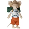Maileg Knuffelmuis Grote Broer - Backpacker - 12 Cm