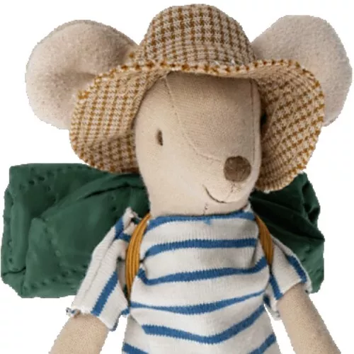 Maileg Knuffelmuis Grote Broer - Backpacker - 12 Cm - Afbeelding 2