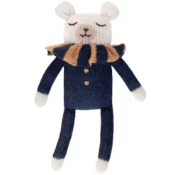 Main Sauvage Knuffelijsbeer Navy Striped Collar - 22 Cm