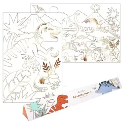 Meri-Meri Meri Meri Inkleurposters Dinosauriërs