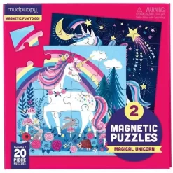 Mudpuppy Magnetische Puzzels - Magische Eenhoorn - 2 X 20st
