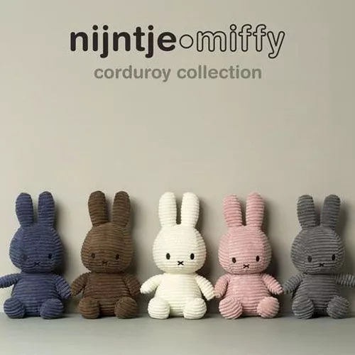 Nijntje-miffy Corduroy Knuffelkonijn 23 Cm - Bruin - Afbeelding 4